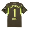 Maglia da Calcio Portiere Borussia Dortmund Kobel 1 Trasferta 2024-25 per Uomo